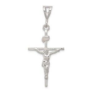 Million Charms 925 Sterling Silver INRI Crucifix Necklace Charm Pendant